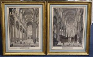 JORON Auguste 1700-1700,Cathedral interiors,Gorringes GB 2021-06-29