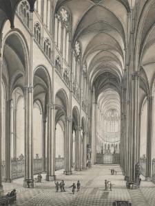 JORON Auguste 1700-1700,Interior of Amiens Cathedral,Tooveys Auction GB 2023-09-06