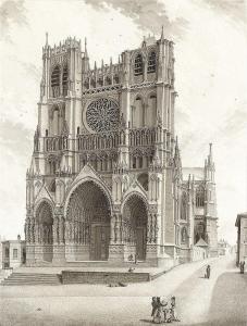 JORON Auguste 1700-1700,The Cathedral of Notre Dame in Amiens,Lempertz DE 2016-11-19