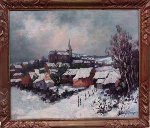 Jos van Makelberghe,Category: Painting
 Description:Panorama te Genk,Aeko BE 2007-10-01