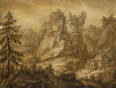 JOSEF Schütz 1774-1851,Rocky Landscape,Palais Dorotheum AT 2013-09-21