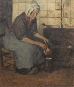 JOSEPH Julian 1882-1964,Seated Peasant Woman,Hindman US 2014-05-16