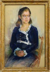 Josephine Graham 1930,PORTTAIT OF A GIRL,McTear's GB 2024-02-15