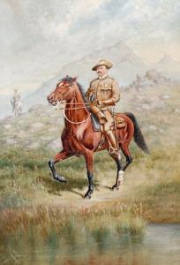 Josephine Hart McGee 1900-1900,An officer on patrol, the Boer War,Bonhams GB 2010-10-26