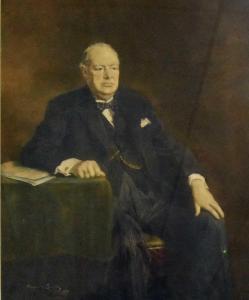 JOSSET Lawrence 1910-1995,Winston Churchill, after Oswald Birley,Halls GB 2021-07-07