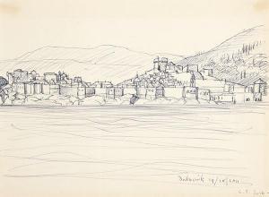 JOSSO Camille Paul 1902-1986,Dubrovnik,1962,Subastas Segre ES 2021-06-29