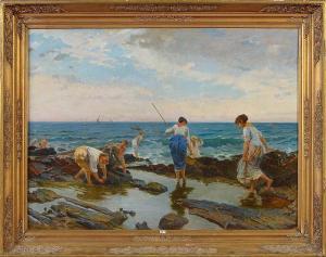 JOSZ Italo 1878-1942,La pêche aux crabes,VanDerKindere BE 2019-01-15