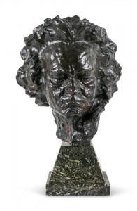 JOUANT Jules 1882-1921,Masque de Beethoven,Marambat-Camper FR 2023-04-27