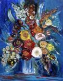 JOUCK Catherine 1900-2000,le bouquet bleu,Aguttes FR 2006-10-05