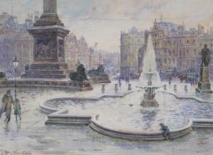 JOURDAIN John 1800-1900,Trafalgar Square, after rain,1903,Woolley & Wallis GB 2012-12-12