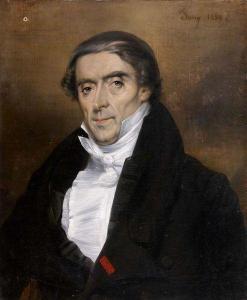 JOUY Joseph Nicolas 1809-1880,Portrait de Jules Michelet,1832,Piasa FR 2011-12-16