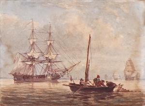 JOY John Cantiloe 1806-1866,Ships in a light breeze,Bellmans Fine Art Auctioneers GB 2021-10-12