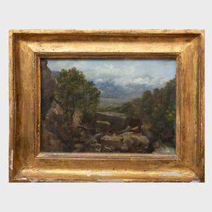JOYANT Jules Romain 1803-1854,Landscape in the Dauphiné,Stair Galleries US 2020-07-23