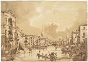 JOYANT Jules Romain,The Grand Canal in Venice, looking towards the Ria,Christie's 2024-02-01