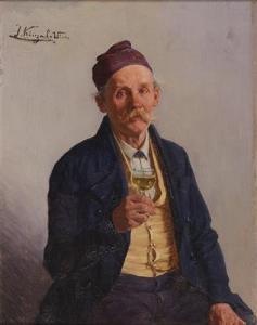 jozef kinzel 1852-1925,A Good Drop,Palais Dorotheum AT 2016-12-05