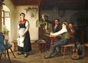 jozef kinzel 1852-1925,Der Zuspruch,1885,im Kinsky Auktionshaus AT 2017-02-28