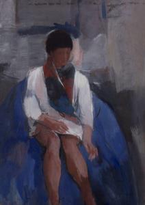 JOZSEF Bolgar 1928-1968,Woman in the Armchair,Pinter HU 2022-01-16