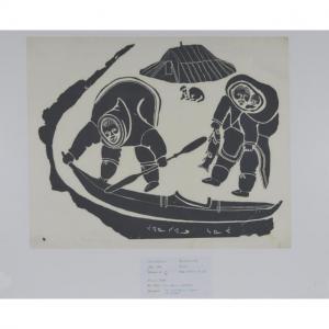 JUANISIALU IRQUMIA 1912-1977,AN INUIT FAMILY FISHING BY,1964,Waddington's CA 2021-10-21