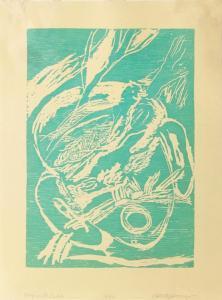 JUAREZ Roberto 1952,BOY WITH BIRD (TURQUOISE),1983,Ro Gallery US 2023-01-31