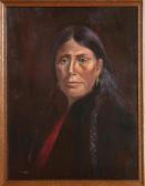JUDGE C,Portrait of a Native American Woman,1965,Ro Gallery US 2023-07-01
