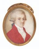 JUDLIN Alexis 1700-1800,PORTRAIT D'HOMME À LA VESTE ROUGE,1788,Sotheby's GB 2015-04-01