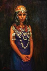 JUDRO Andrian 1965,Girl with Jewelry,Tiroche IL 2015-01-31