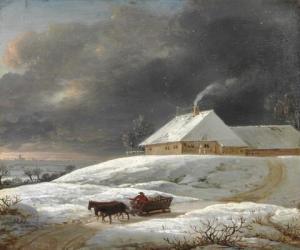JUEL Jens 1745-1802,Landscape with Eigaard farm in Ordrup,1796,Bruun Rasmussen DK 2018-09-18