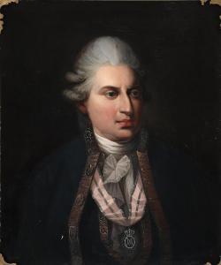 JUEL Jens 1745-1802,Portrait of Johann Fr. Struensee (1737–1772),1771,Bruun Rasmussen DK 2024-04-08