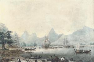 JUKES Francis 1747-1812,A View in Moorea,1787,Christie's GB 2010-04-22