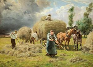 JULIEN Joseph, Jos 1800-1800,The hay harvest,De Vuyst BE 2018-10-20
