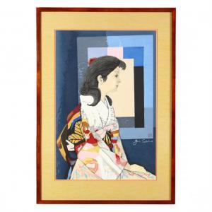 Jun'ichiro Sekino 1915-1988,Ayako Wearing Kimono,Leland Little US 2018-10-27