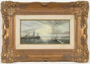 JUNG Carl 1852,Lighthouse and sailboats,Brunk Auctions US 2019-01-25
