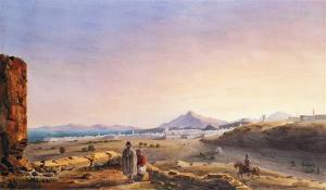 JUNG Theodore 1803-1865,VUE GÉNÉRALE DE TUNIS EXTENSIVE VIEW OF TUNIS,Tajan FR 2015-11-24