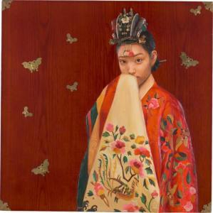 jung wha cho 1967,Woman with Flowers,2007,Phillips, De Pury & Luxembourg US 2020-12-15