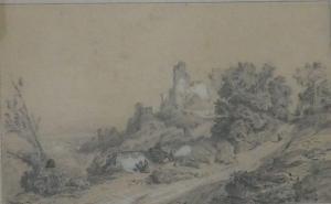 JUNGER J,Ruine dans un paysage,19th century,Art Richelieu FR 2018-09-16