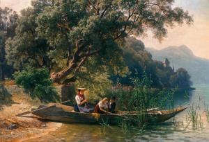 JUNGHEIM Carl 1830-1886,The Little Anglers,Palais Dorotheum AT 2022-09-08
