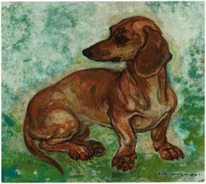 JUNGNICKEL Ludwig Heinrich 1881-1965,A dachshund,Palais Dorotheum AT 2024-03-14