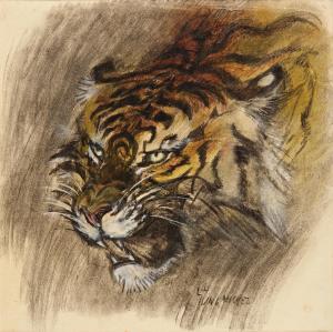 JUNGNICKEL Ludwig Heinrich 1881-1965,Head of a Tiger,Palais Dorotheum AT 2024-03-14