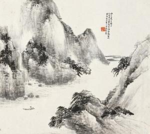 JUNXIAN XIAO 1865-1948,LANDSCAPE,1937,China Guardian CN 2015-10-06