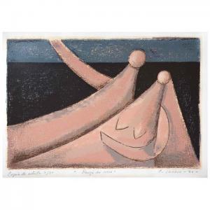 JURADO CARLOS 1927-2019,Pareja en rosa,1970,Morton Subastas MX 2023-01-19