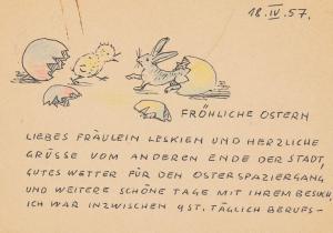 JURGENS Grethe 1899-1981,Fröhliche Ostern,Kastern DE 2021-11-12