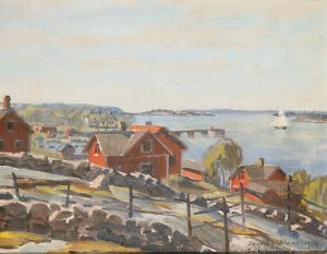 JUSELIUS Erik 1891-1948,Skärgårdsmotiv - Degerby, Åland,1934,Uppsala Auction SE 2012-06-12