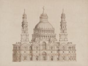 JUVARRA Filippo 1676-1736,Design for a Cathedral,Sotheby's GB 2023-01-25