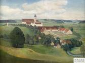 KÄLBERER Paul 1896-1974,Kloster und Dorf Rot an der Rot,1938,Nagel DE 2013-06-26