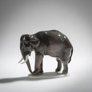 KÄRNER Theodor 1884-1966,Indian Elephant,1924,Quittenbaum DE 2022-11-09