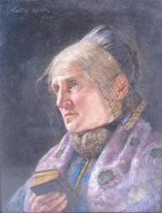 KÖHLER Gustav 1859-1922,Lady with a Book,Brightwells GB 2019-03-20