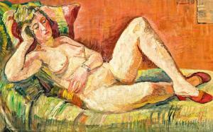 KÖRMENDI FRIM Ervin 1885-1939,Nude,1931,Nagyhazi galeria HU 2021-04-17