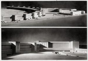 KÖSTER Arthur,Architectural model for Tempelhof Airport, Berlin,1937,Galerie Bassenge 2022-12-07