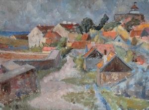 KØIE Henning 1913-1997,Scenery from Christiansø,1939,Bruun Rasmussen DK 2023-01-17