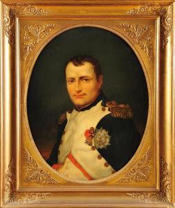 KÜBLER 1804-1846,Portrait de Napoléon 1er en uniforme de colonel de,Osenat FR 2014-03-23